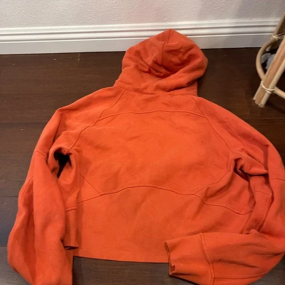 lululemon scuba oversize full zip Women's Orange Hoodie canyon orange M/L - Picture 10 of 10
